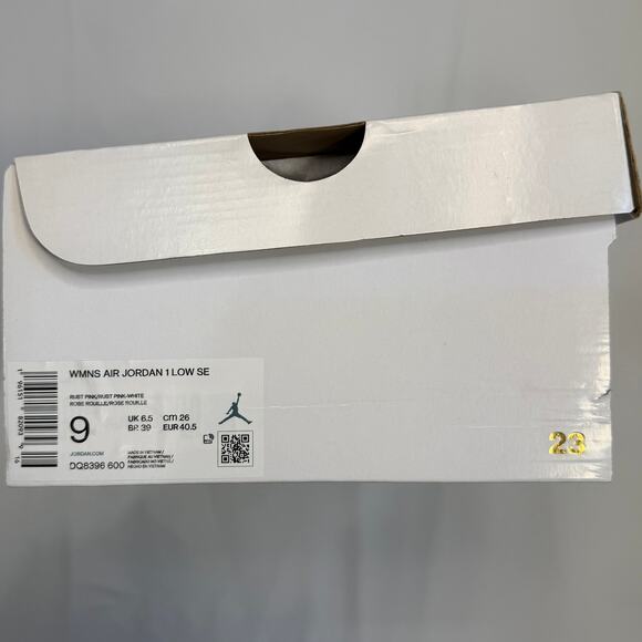 Air Jordan 1 Low SE Rust Pink Velvet Women’s 9 NIB Coquette Soft Luxe - Picture 11 of 11